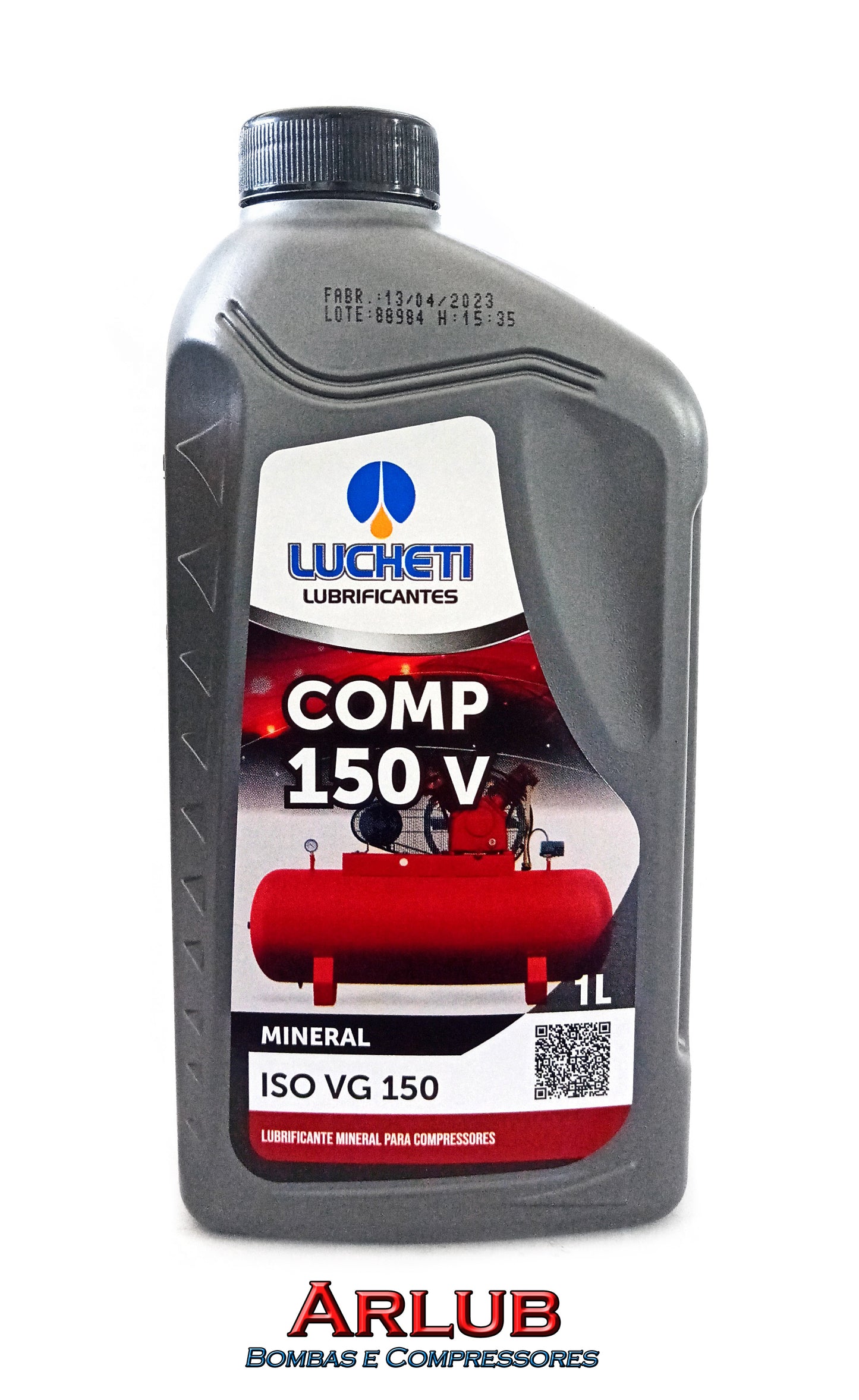 Óleo lubrificante vermelho Aw-150 especial para compressores de ar 1 Litro (CX21)
