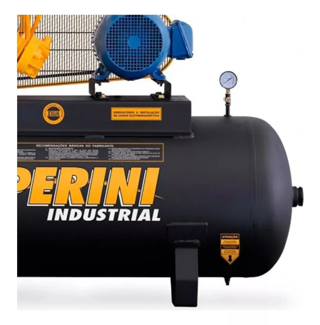 Compressor de ar elétrico Chiaperini CJ 40 Ap3v 425L trifásica 10hp 220v/380v 60hz preto-fosco (P025)
