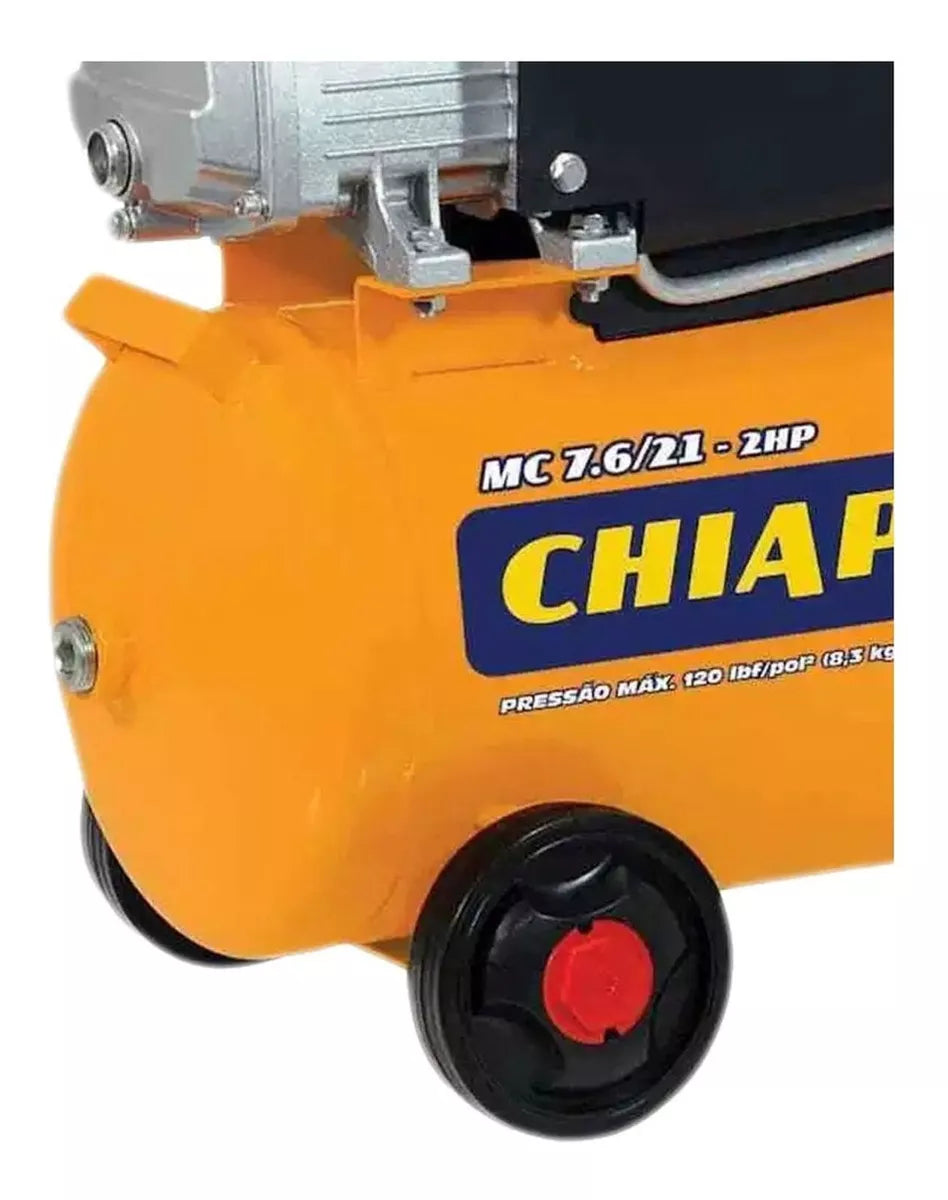Compressor de ar elétrico portátil Chiaperini Mc 7.6/21-2hp (P024)