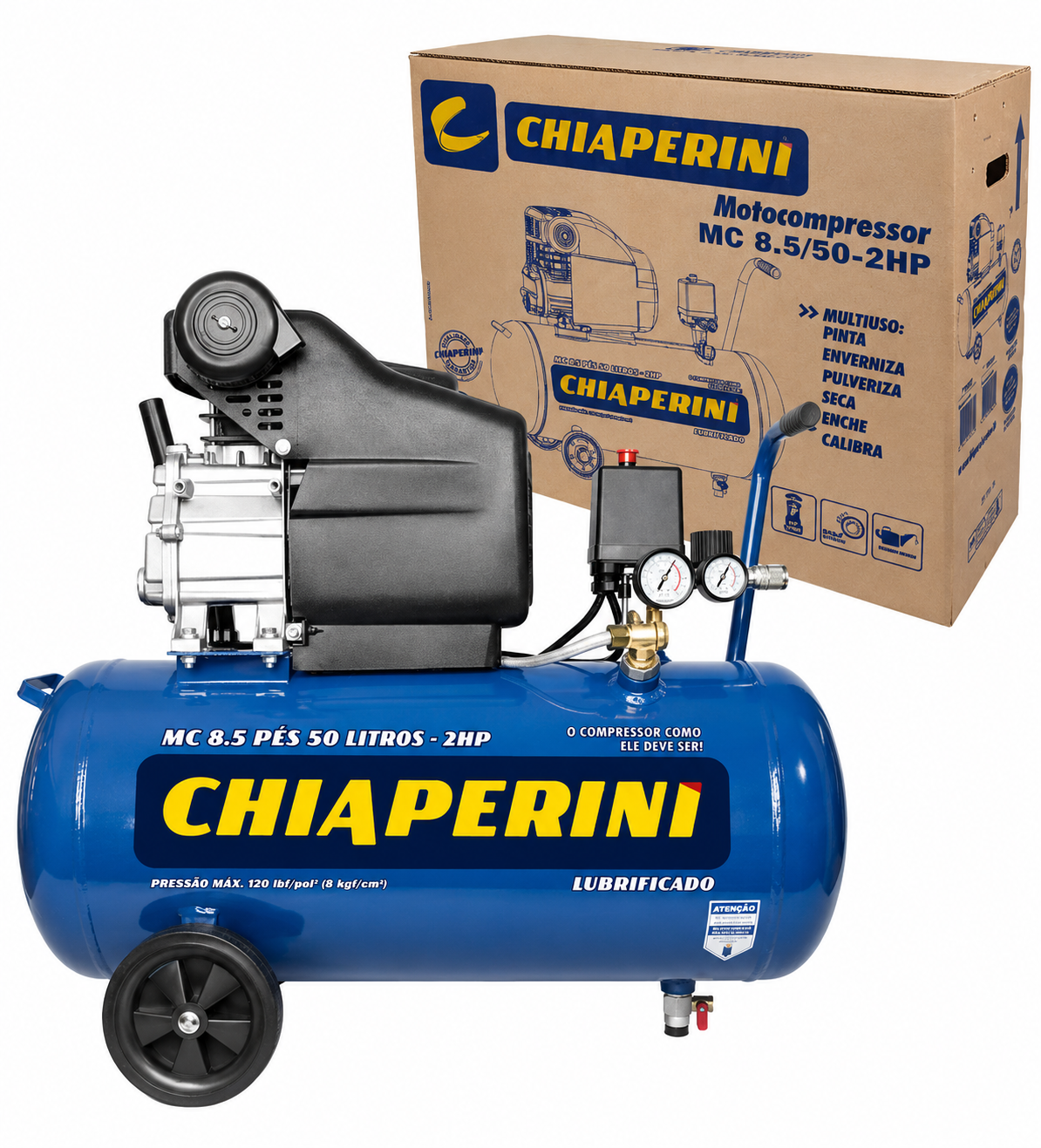 Motocompressor 8.5 Pés 50 Litros 2hp - 220v - Chiaperini (P011)