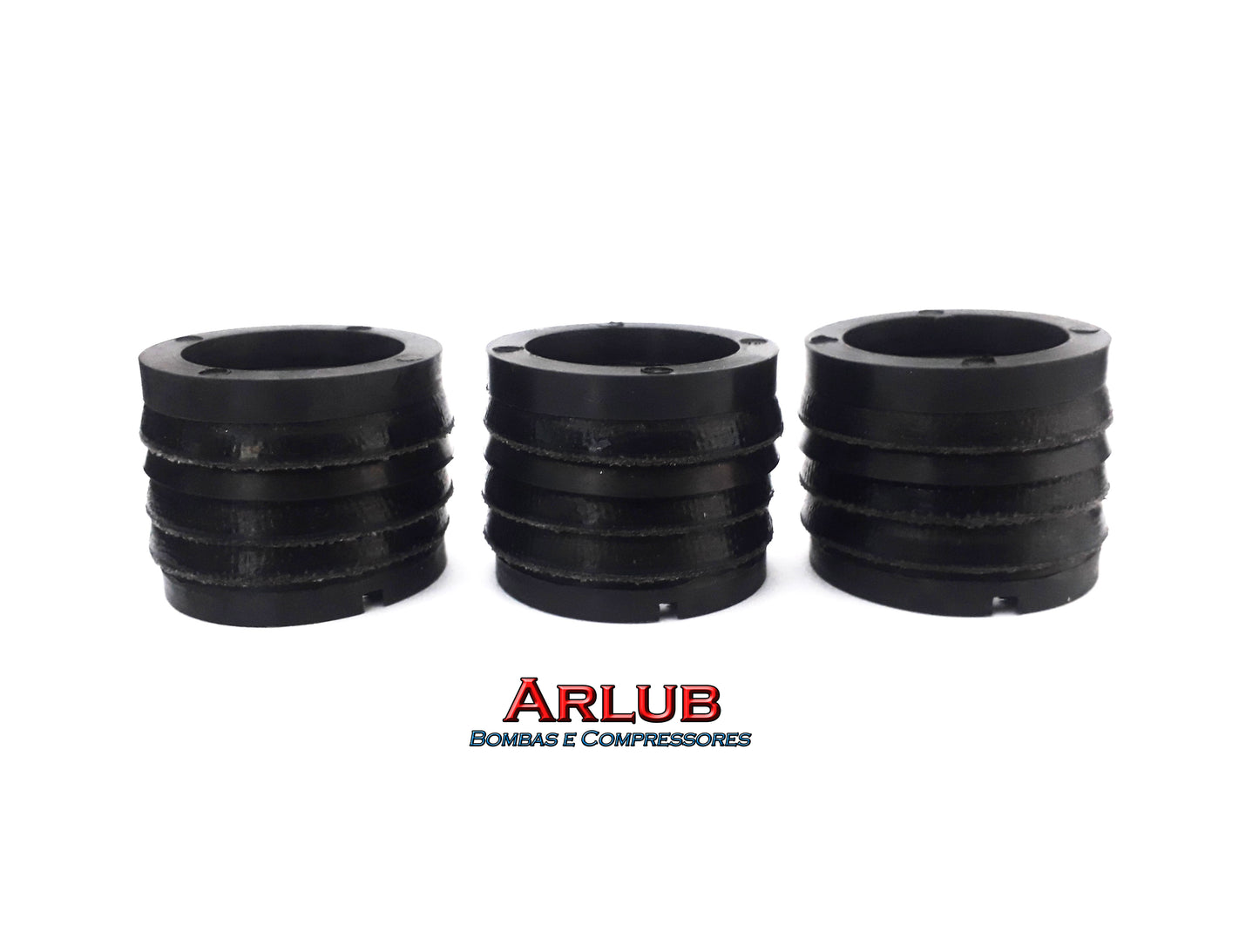 Kit 03 conjunto de gaxeta para lavadora Wayne lu somar 3401 / 6402 de 3 e 6 pistões (1060)