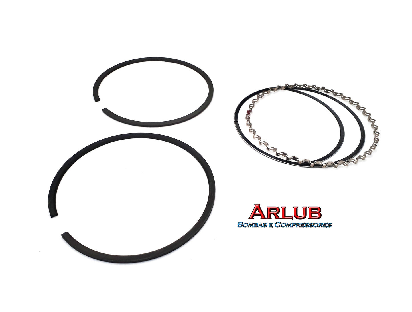 Jogo de anéis 90mm compressor Schulz Msv 20 max / Csl 20 br Bravo e semelhantes (1096)