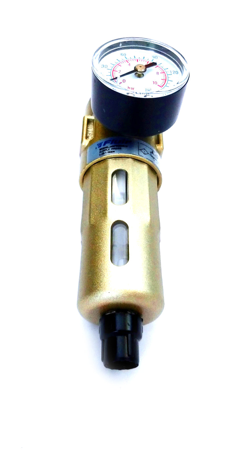 Filtro regulador de ar com rosca 1/4" com manometro