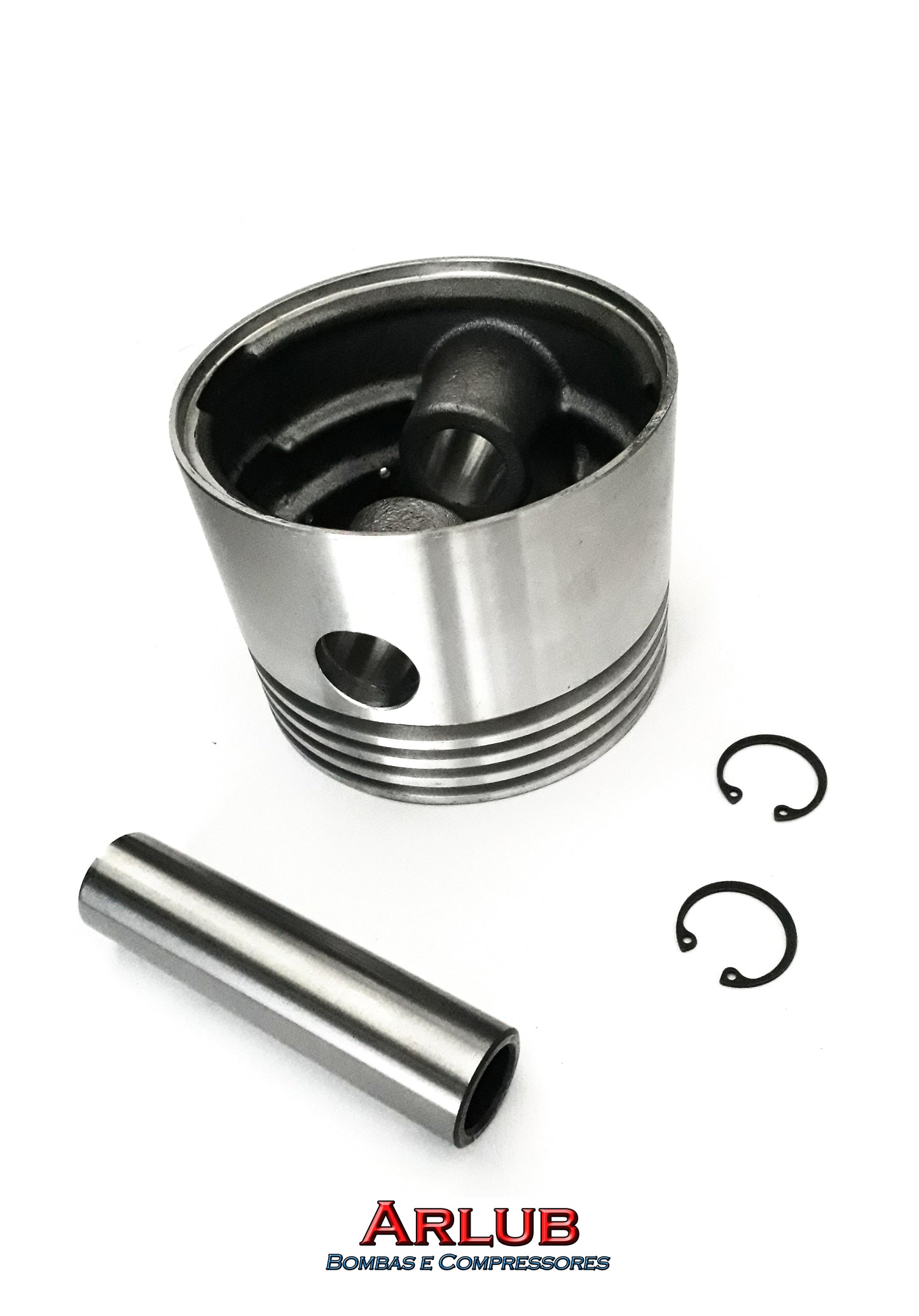 Pistão 120mm com pino e travas para compressores Schulz Msv 40 Max (1211)