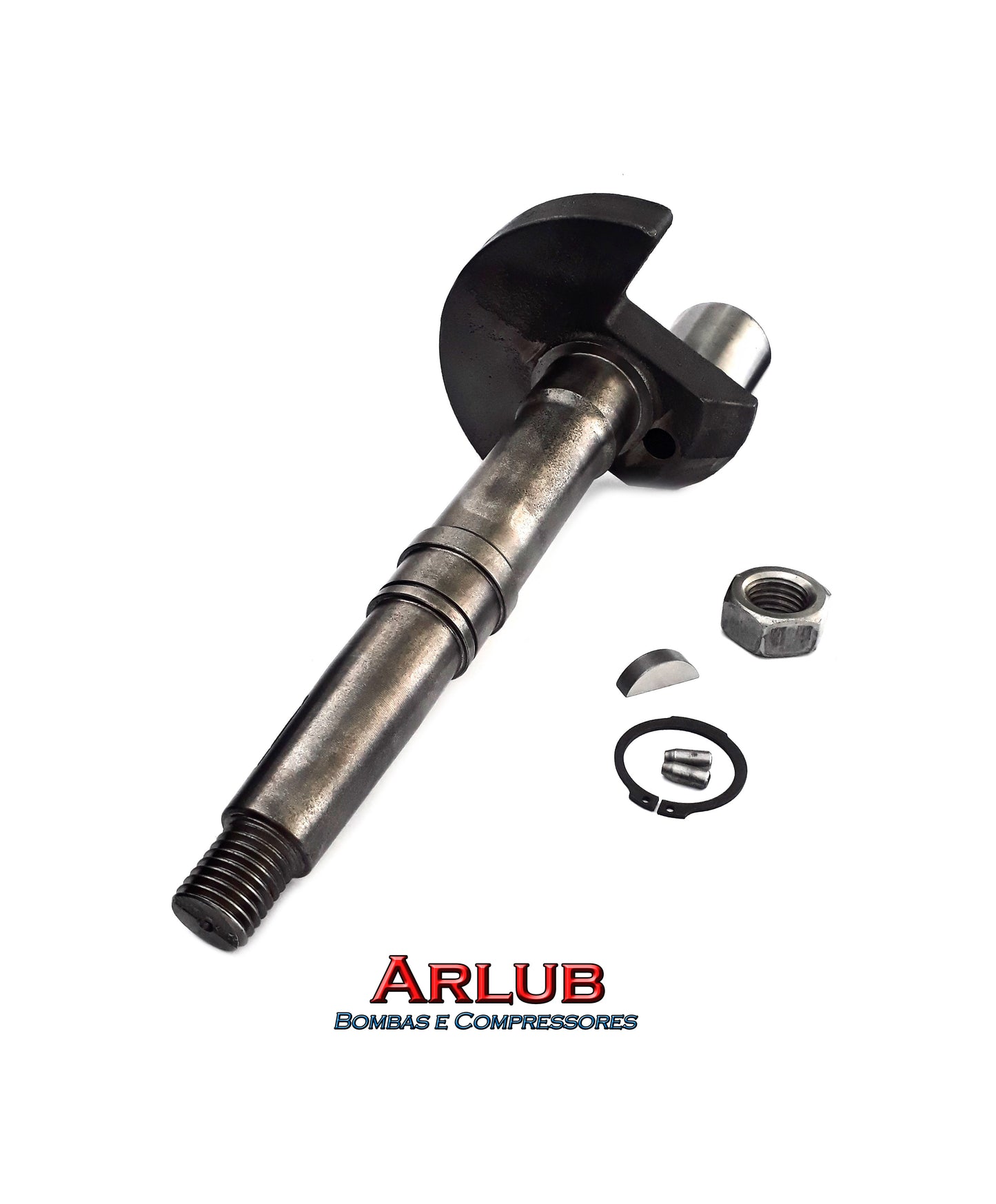 Eixo virabrequim completo para compressor de ar Wayne W700 e semelhantes (2028)