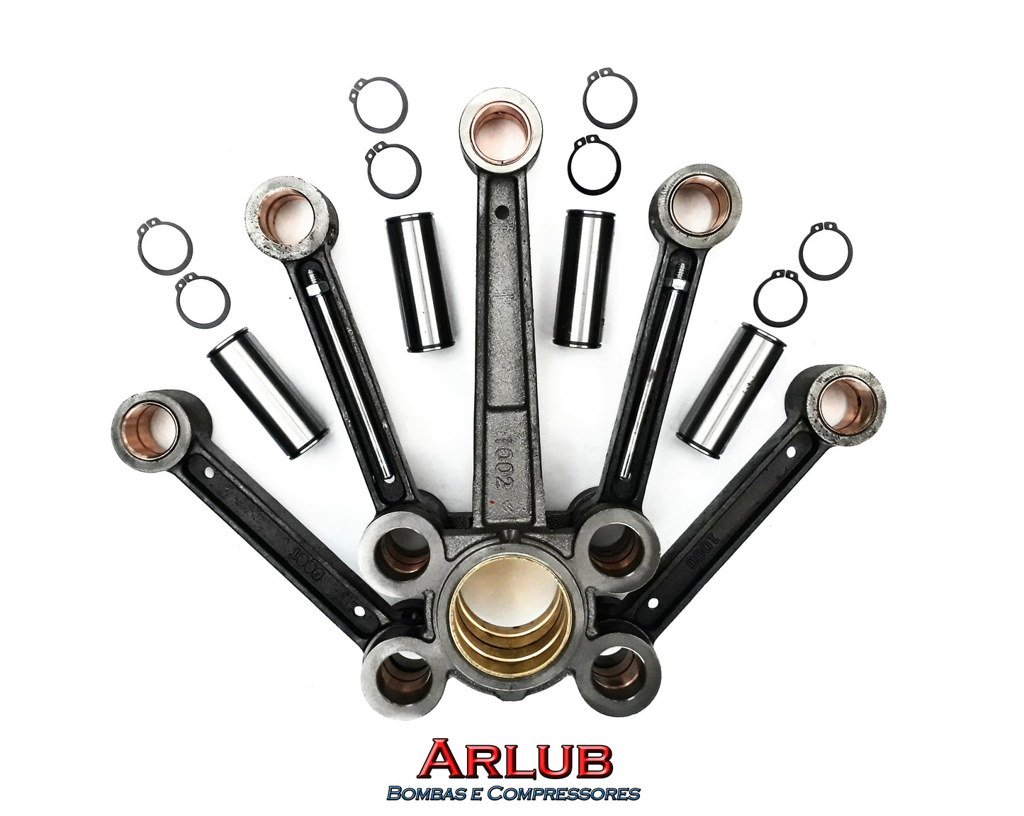 Kit bielas para compressor Wayne W900 / Schulz Mswv 60 fort e semelhantes (K079)