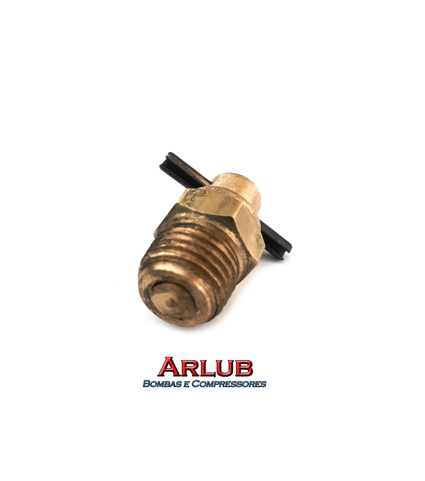 Dreno ou purgador de rosca 1/4" para compressores de ar (A215)