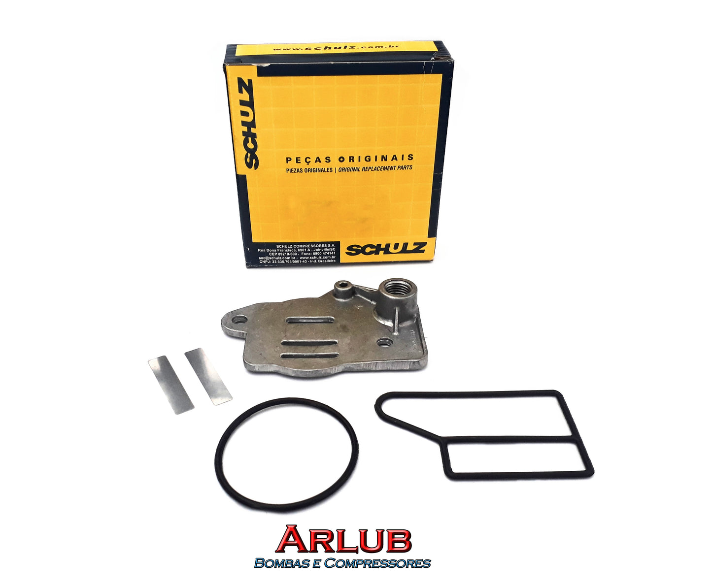 Placa de válvula completa compressores de ar Schulz Csa 7.8 (A329)