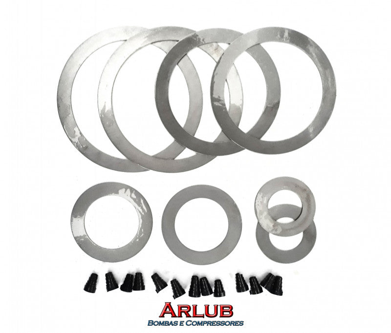 Kit válvula concêntrica completo compressor Schulz antigo Msv 20 apsa / 20 apss (A569)