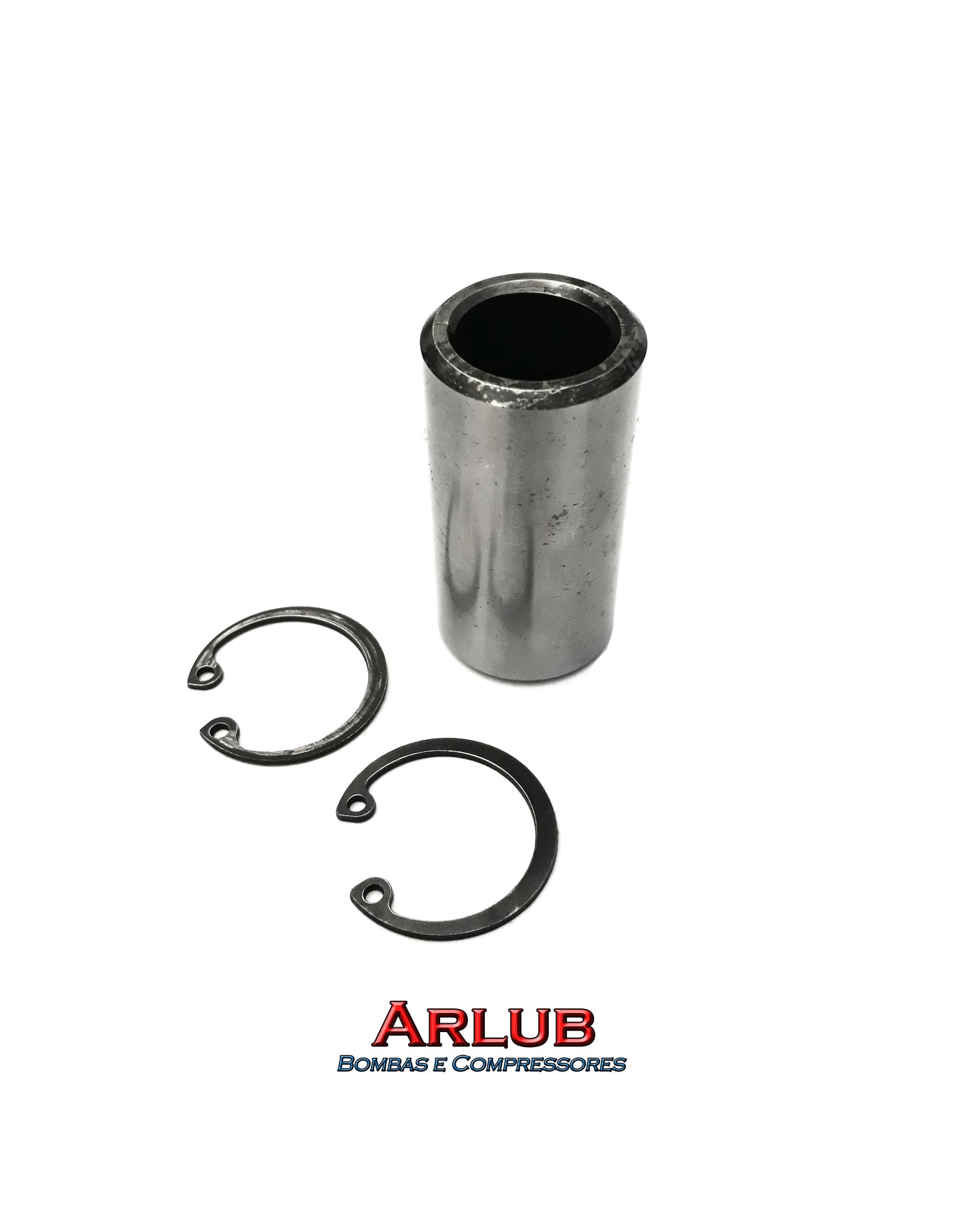 Pino do pistão 2.1/2 com travas para compressores Wayne W900 W700 (A070)
