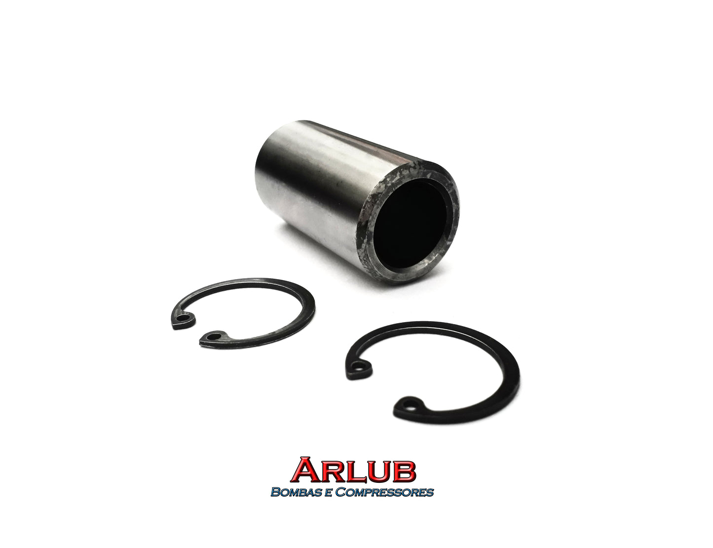 Pino do pistão 2.1/2 com travas para compressores Wayne W900 W700 (A070)