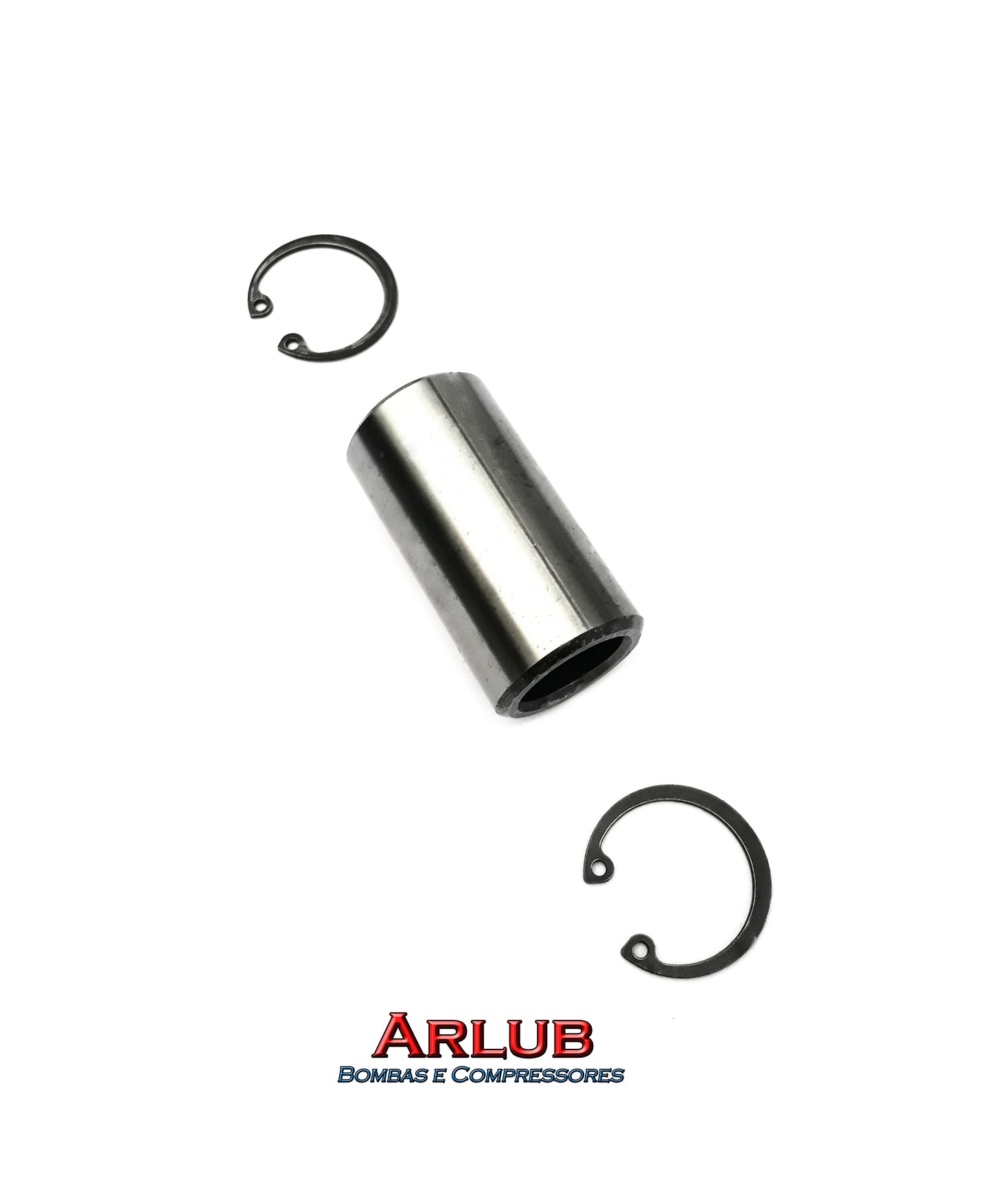 Pino do pistão 2.1/2 com travas para compressores Wayne W900 W700 (A070)