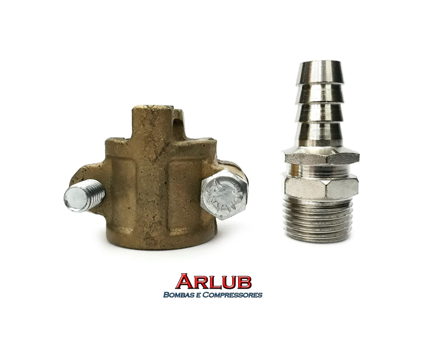 Kit espigão + abraçadeira para mangueira de lava rápido de 1/2" (K070)