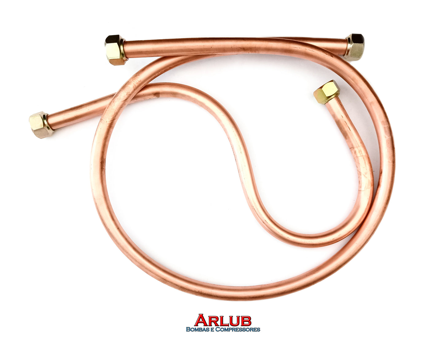 Serpentina de cobre completa com porcas e flanges para compressor Primax 315 (P002)