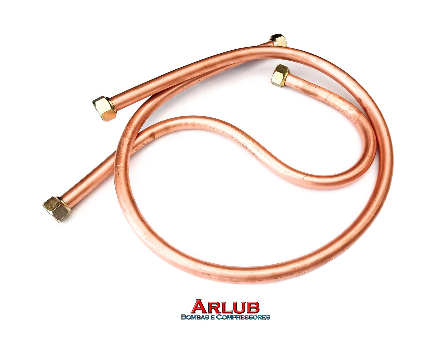 Serpentina de cobre completa com porcas e flanges para compressor Primax 315 (P002)