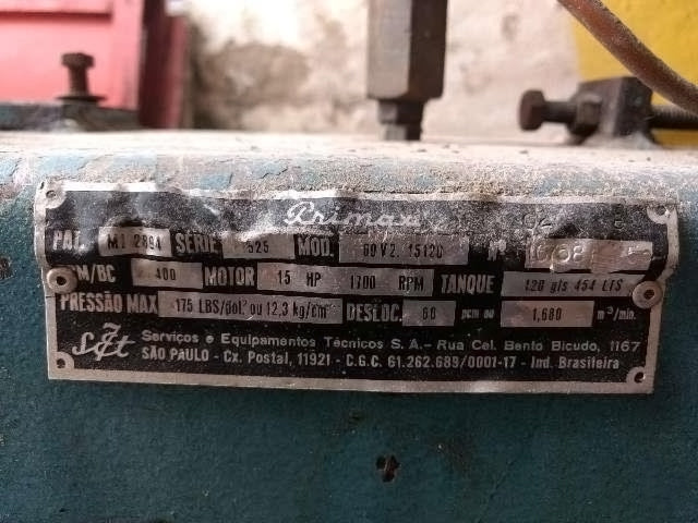 Kit de junta completo para compressor de ar Primax 525 (1204)