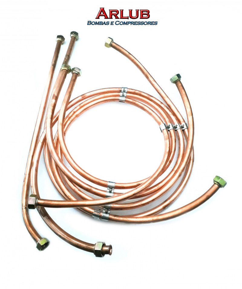 Serpentina completa compressor Wayne W900 / Schulz Mswv 60 fort e semelhantes (P015)