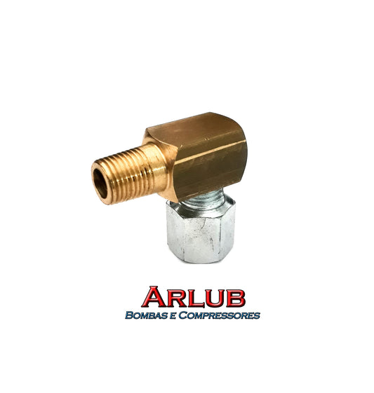 Niple com porca para propulsora pneumática Bozza 11020/12020-G1 antiga (A042)