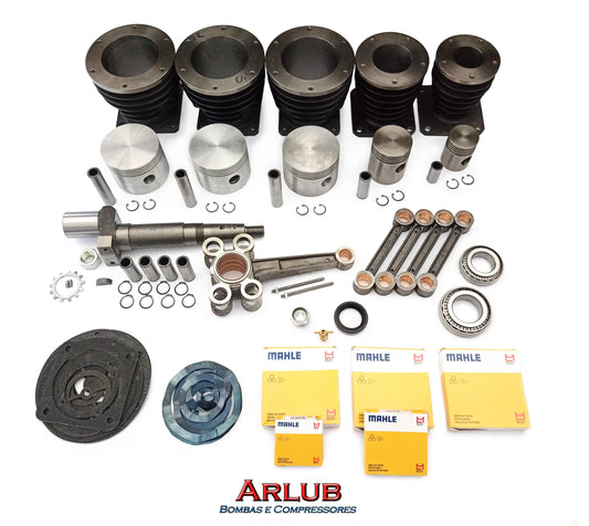 Kit peças de reposição para compressor de ar Chiaperini CJ 60 apw 60 pés (CX01)