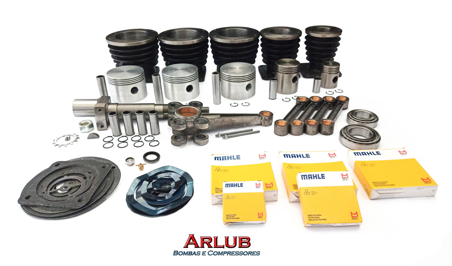 Kit peças de reposição para compressor de ar Motomil Mawv 60 pés (CX01)