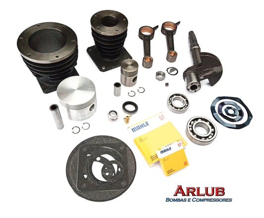 Kit peças de reposição para compressor de ar Chiaperini CJ 25 apv (CX10)