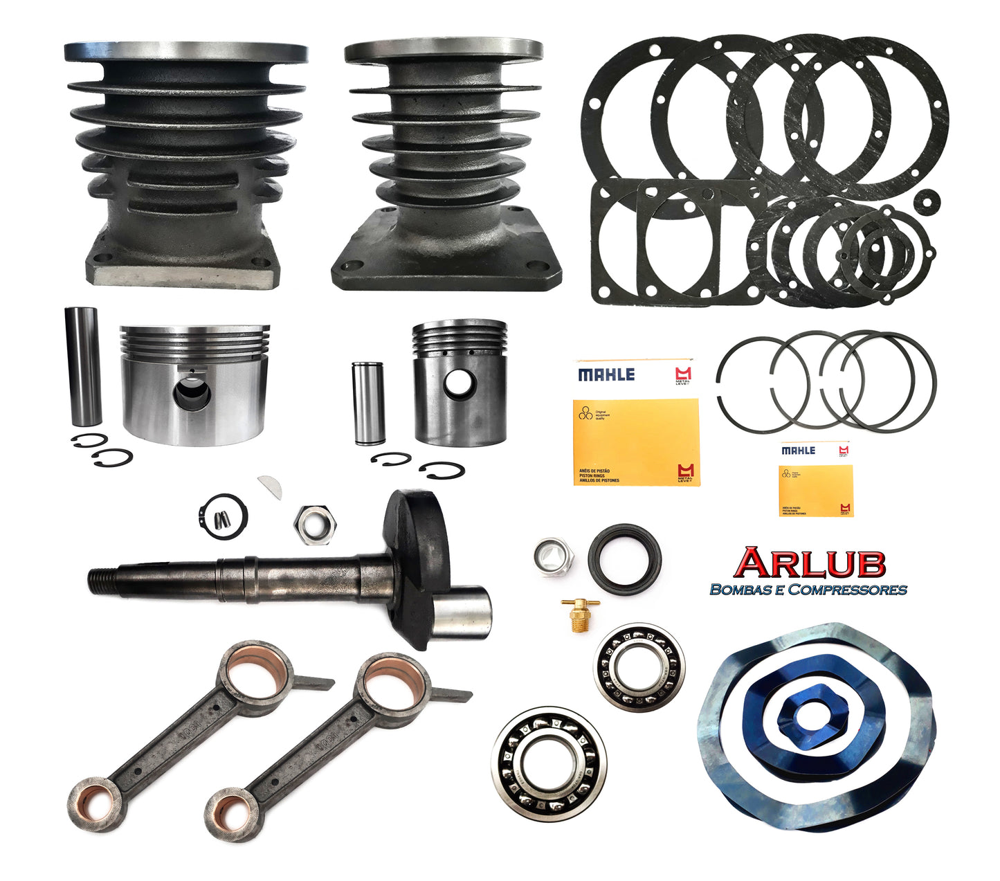 Kit peças de reposição para compressor de ar Wayne W20/60sd e Wayne W7 (CX10)