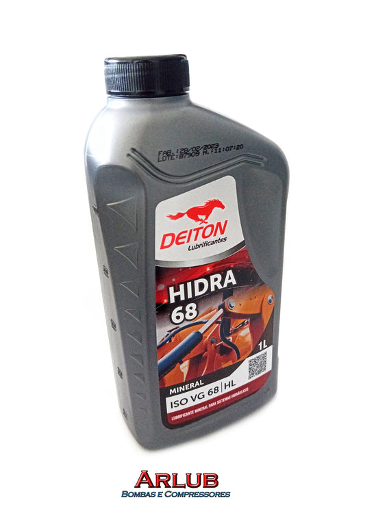 Óleo lubrificante para hidráulicos Hidra 68 - Deiton 1 Litro (CX26)