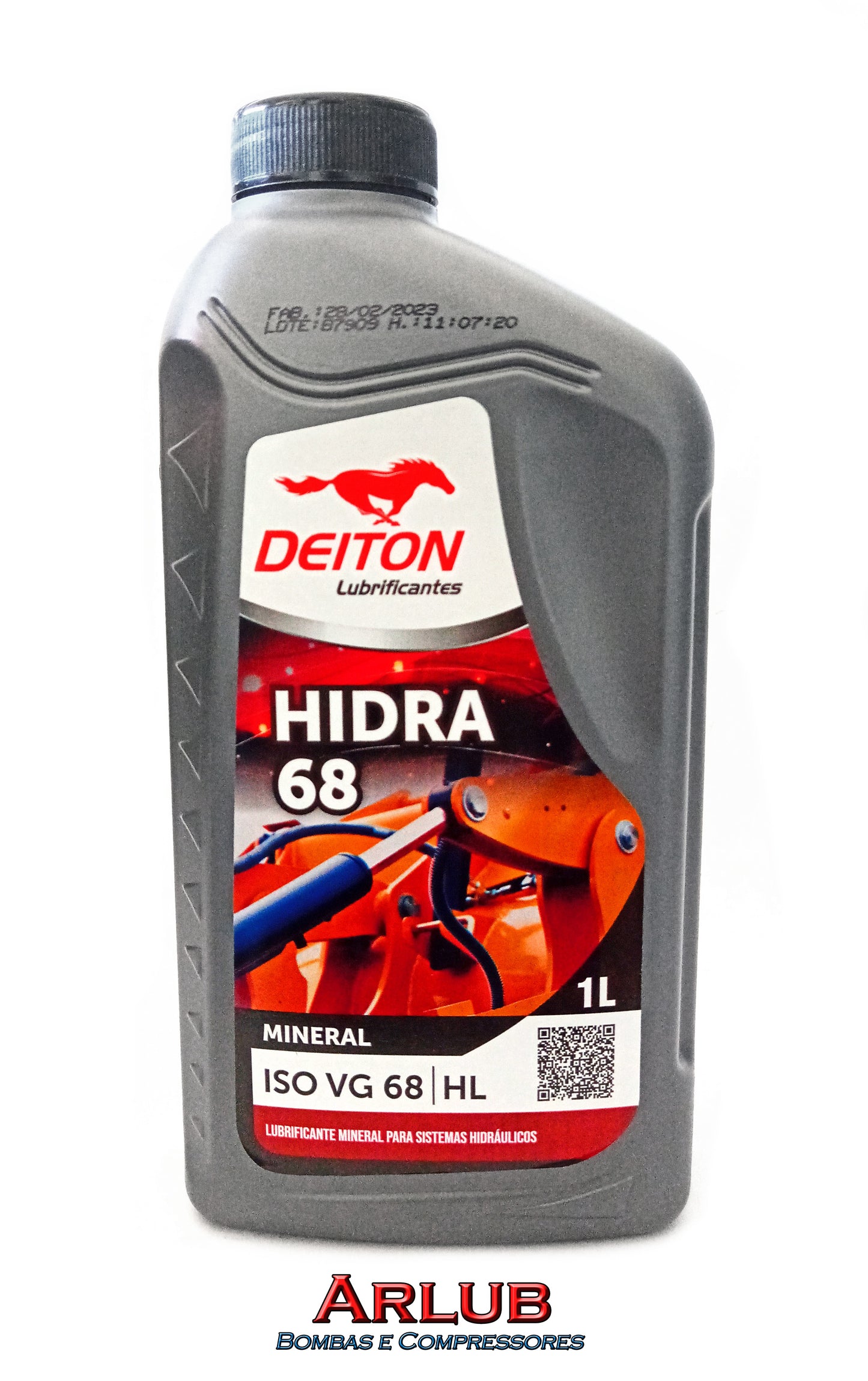 Óleo lubrificante para hidráulicos Hidra 68 - Deiton 1 Litro (CX26)