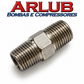 Niple rosca macho 1/4" x 1/4" para conexões gerais (A115)