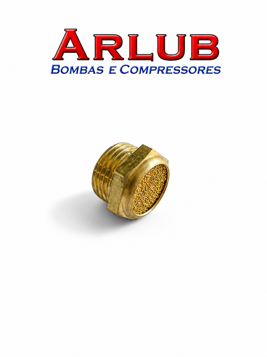 Silenciador pneumático rosca 3/8" para propulsora Bozza 14020-Max / uso diverso (A054)