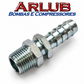 Espigão de 1/2" com canal para mangueira de lavadora alta pressão (A120)