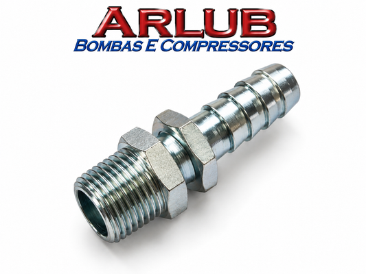 Espigão de 1/2" com canal para mangueira de lavadora alta pressão (A120)