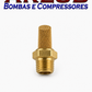 Silenciador pneumático rosca 1/8" para propulsora Bozza 11020/12020-G1 ou uso diverso (A083)