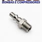 Pino do engate rápido 1/4" por rosca macho 1/4" Npt (A107)
