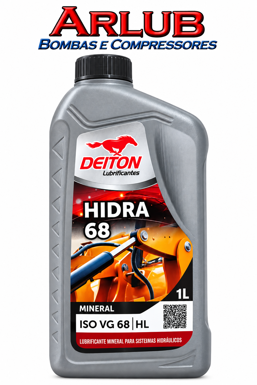 Oleo mineral Hidra 68 grau de viscosidade Vg 68 para sistemas hidráulicos - 01L (P006)