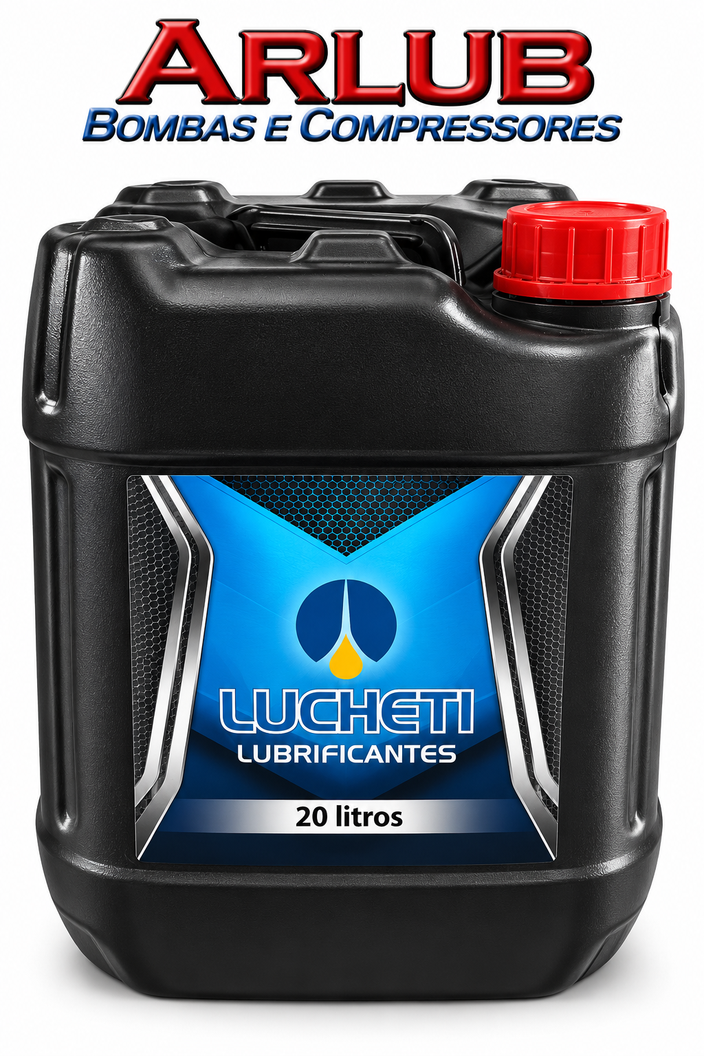 Óleo lubrificante vermelho VG-150 especial para compressores de ar - galão 20 Litro (P004)