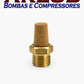 Silenciador pneumático rosca 1/4" para propulsora Bozza 11020/12020- G2 à G5 - uso diverso (A053)