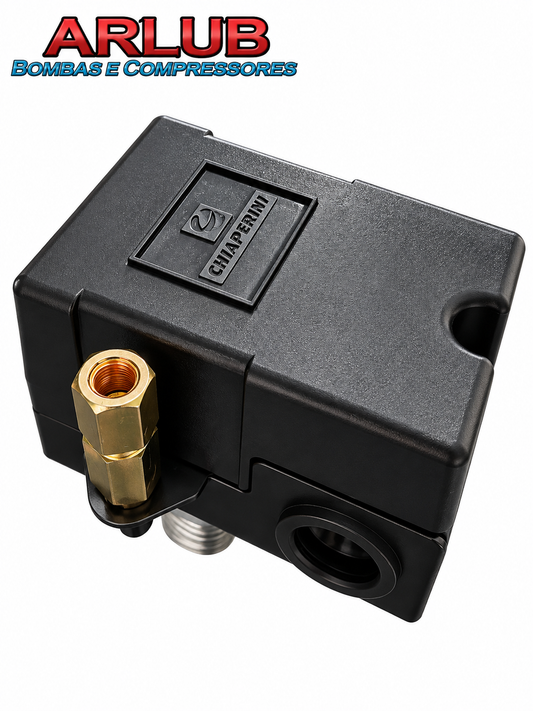 Pressostato para compressores de ar 125-175 Psi de 01 via - Chiaperini (1033)
