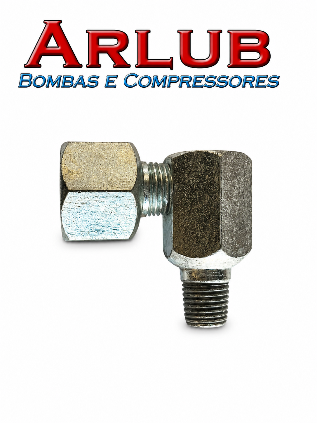 Niple com porca para propulsora pneumática Bozza antiga 13020-Z(A064)