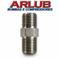 Niple rosca macho 1/4" x 1/4" para conexões gerais (A115)