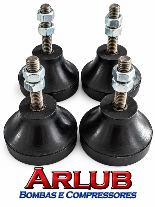 Jogo de amortecedor para compressor 350kg Nº 3 / parafuso 3/8" - Jogo 4 peça (2016)