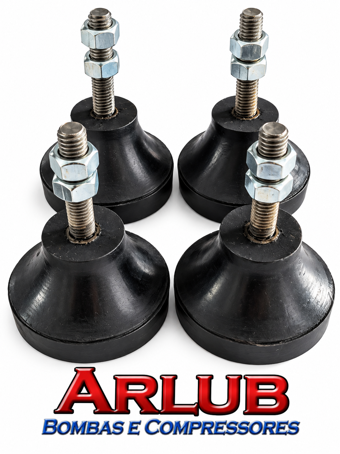 Jogo de amortecedor para compressor 500kg Nº 4 / parafuso 1/2" - Jogo 4 peça (2015)