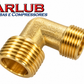 Cotovelo da tampa de rosca macho  1/2"x 3/8" para moto compressores (A153)