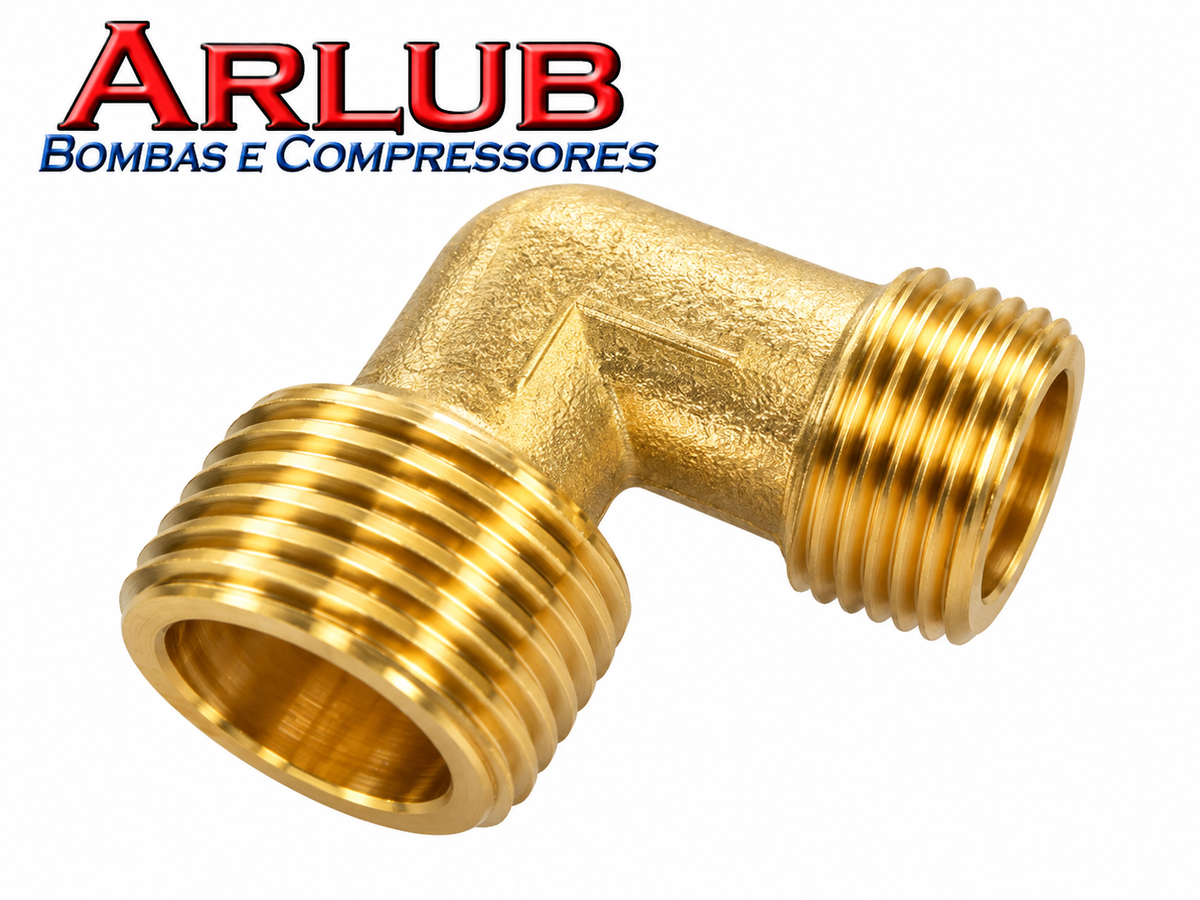 Cotovelo da tampa de rosca macho  1/2"x 3/8" para moto compressores (A153)