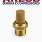 Silenciador pneumático rosca 1/4" para propulsora Bozza 11020/12020- G2 à G5 - uso diverso (A053)