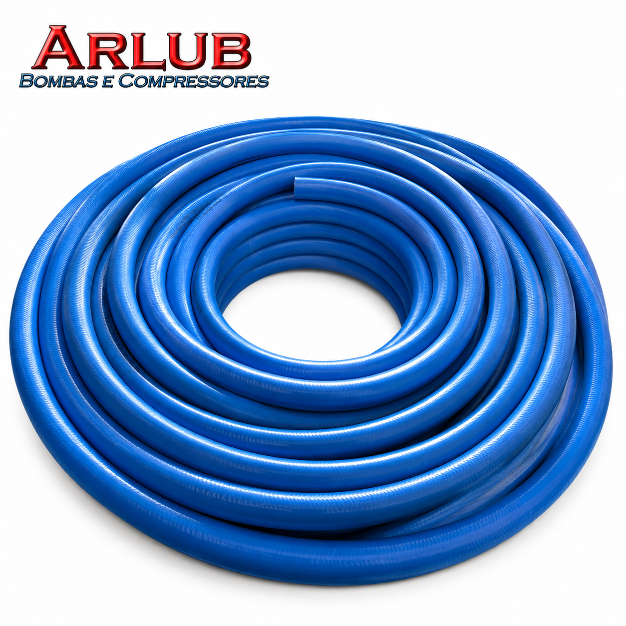 Mangueira de 1/2" Azul 1000 Psi para lavadoras de alta pressão rolo 50m (P013)