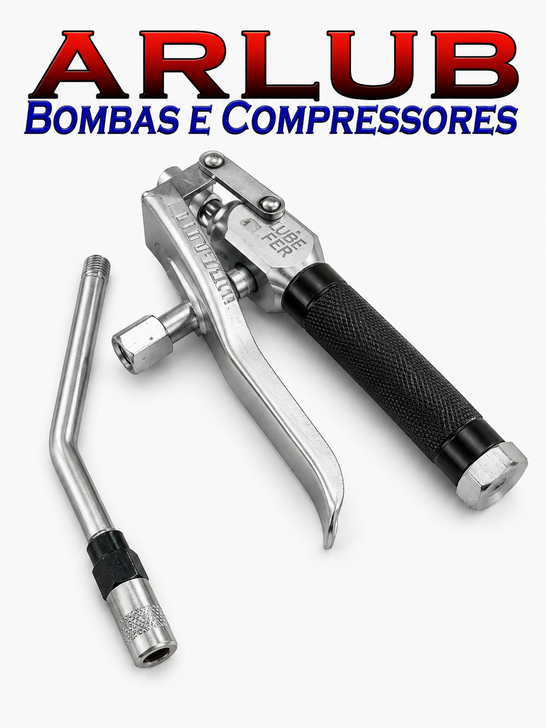 Comando de graxa Lubefer com haste rígida para lubrificação (1008)