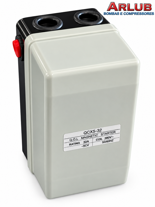 Chave de partida eletromagnética para motor de 5 CV - 380V  / 8,2 A (1028)
