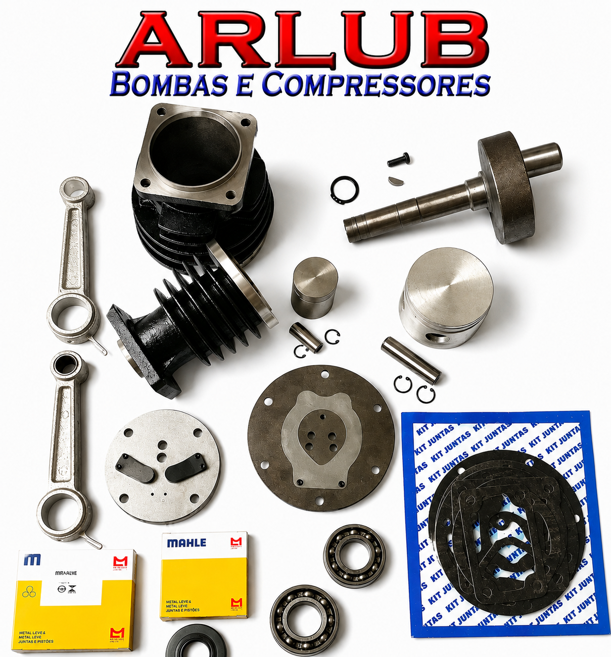 Kit peças de reposição para compressor de ar Chiaperini CJ 20+ Apv (2027)