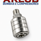 Engate rápido 1/4" x 1/4" de ferro rosca macho para conexões de ar (A105)